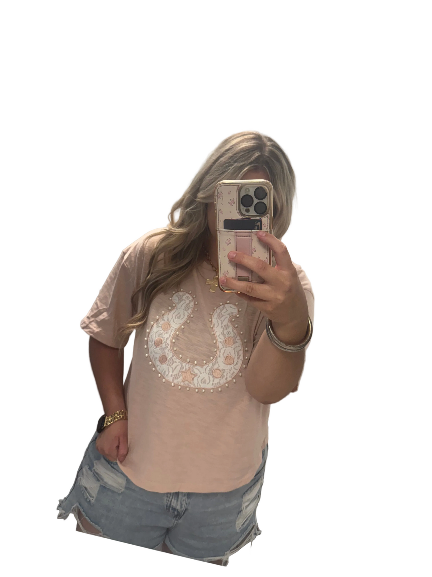 Lace Horseshoe Tee