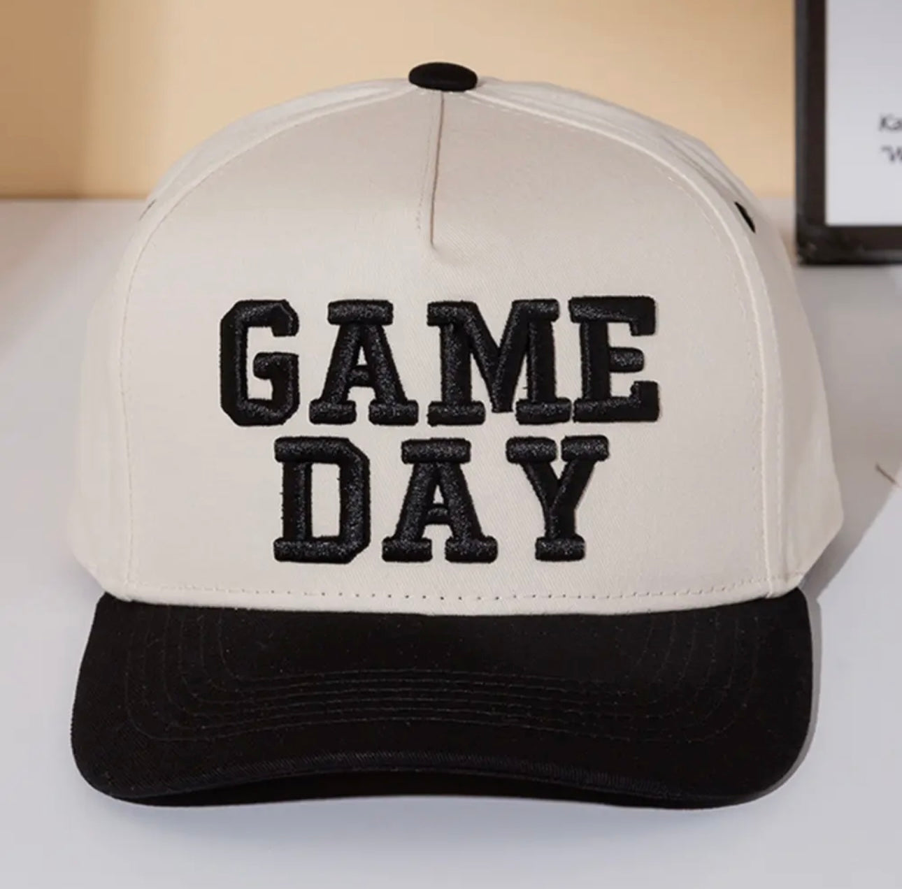 Black Game Day Cap