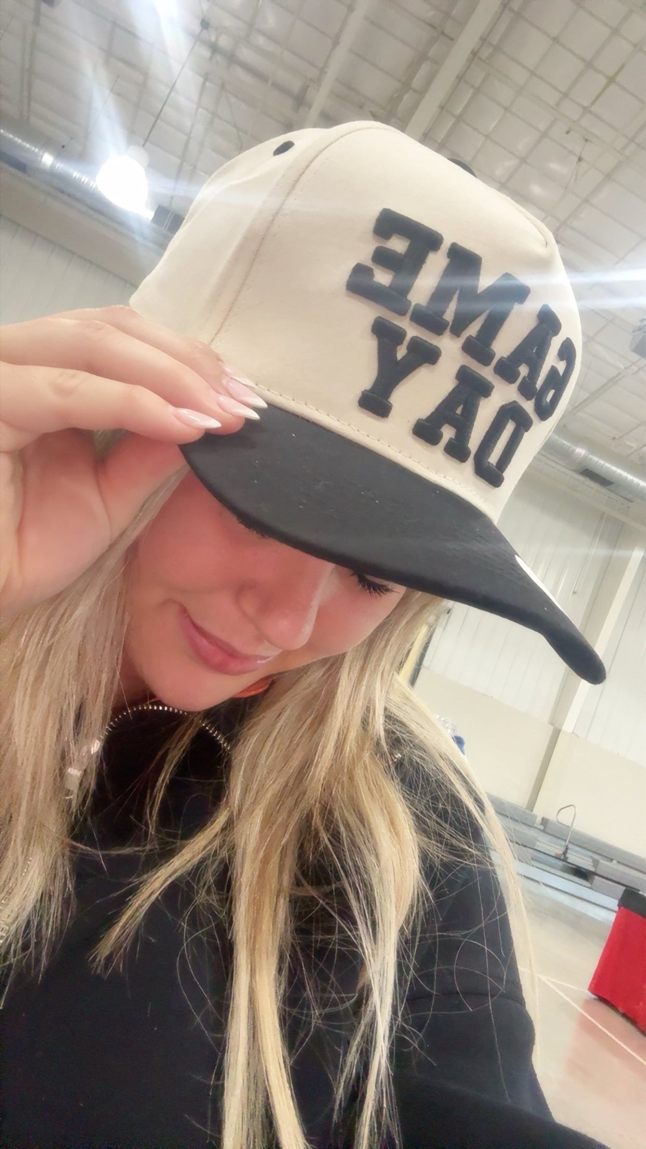Black Game Day Cap