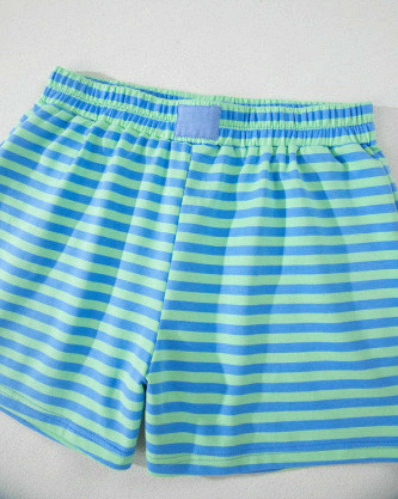 Green Stripe Shorts