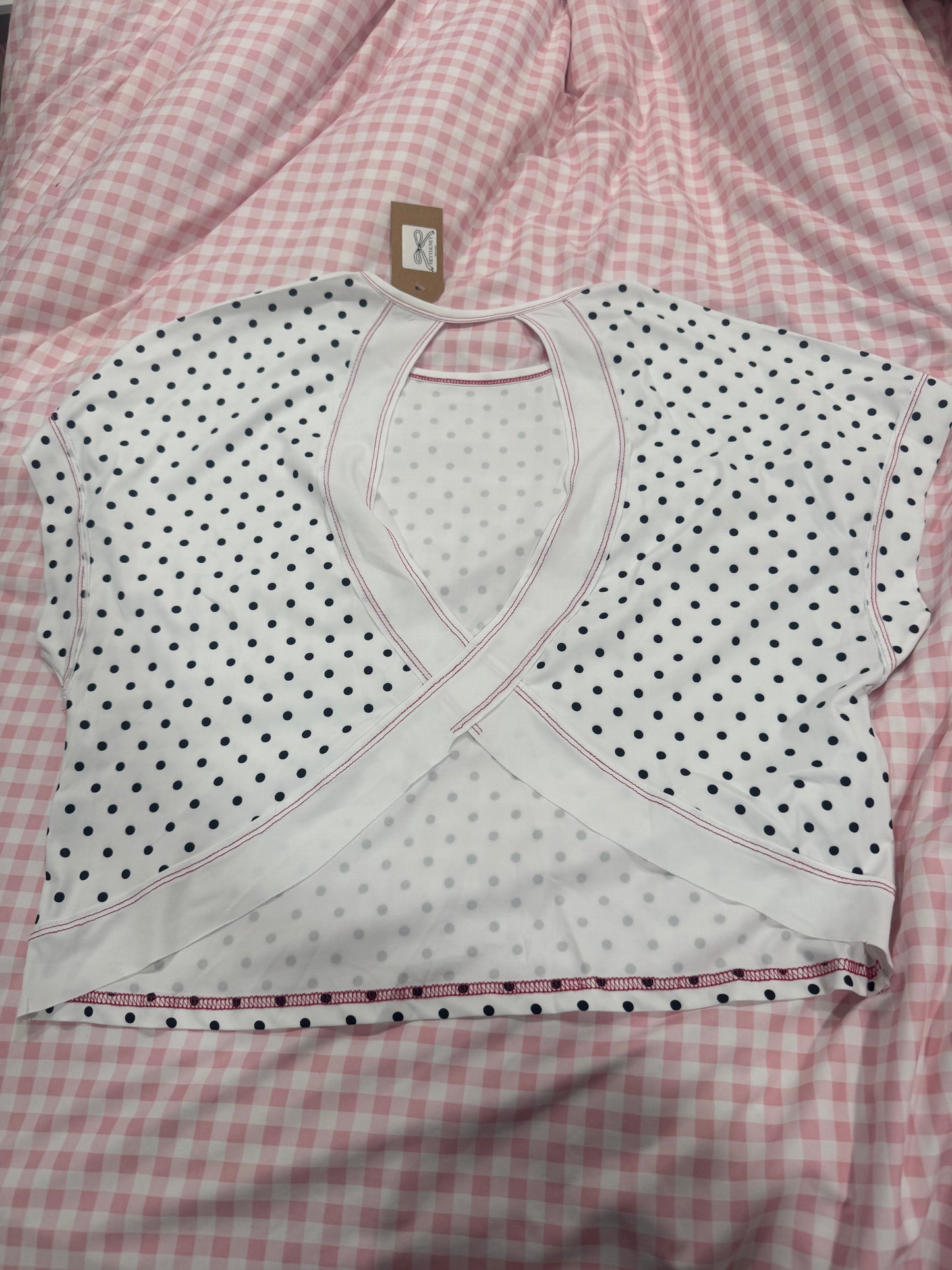Sweet and Spotty Open- Back Tee