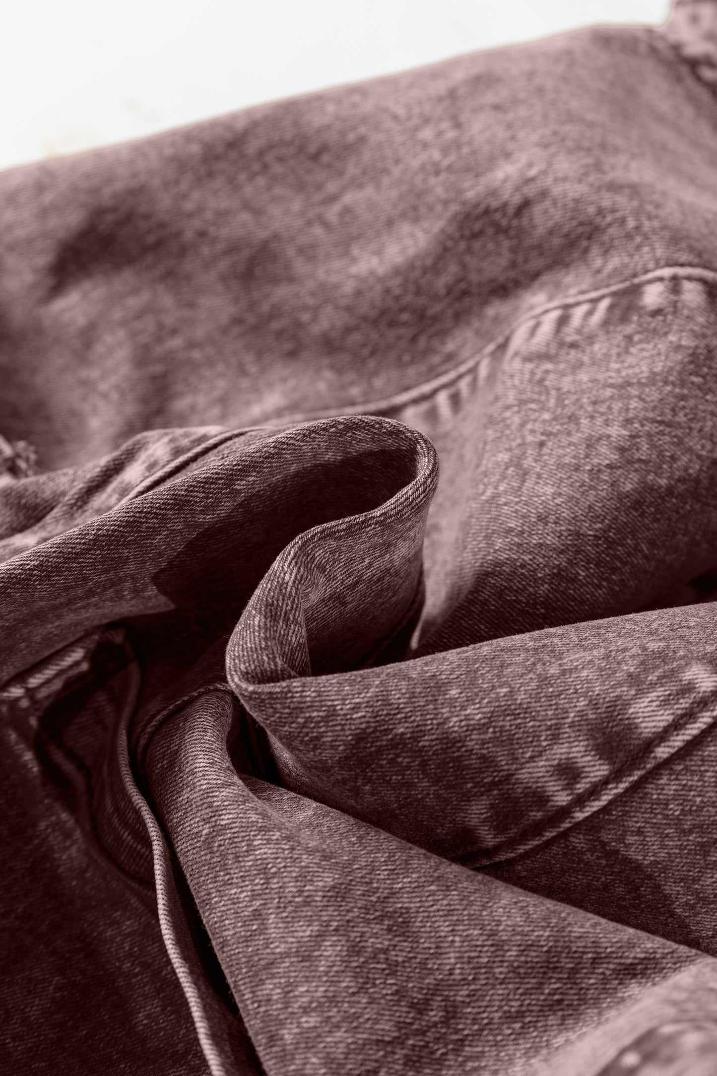 Goat Vintage Washed Denim V Neck Suspender Mini Dress